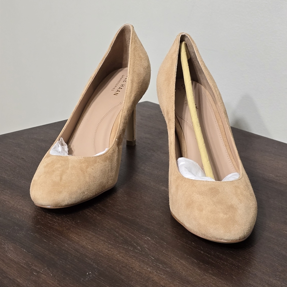 NWOT Cole Haan Grand360 Grandseries Gabble Pump Tan Heels Women's Sz 9B - Picture 3 of 12